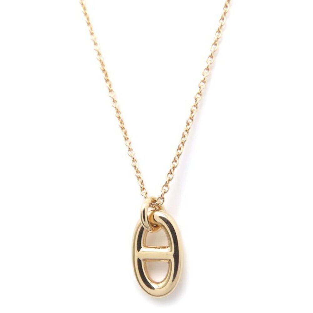 HERMES Farandole Chaine d'Ancre PM Necklace 18KPG Women's H108615B 296021